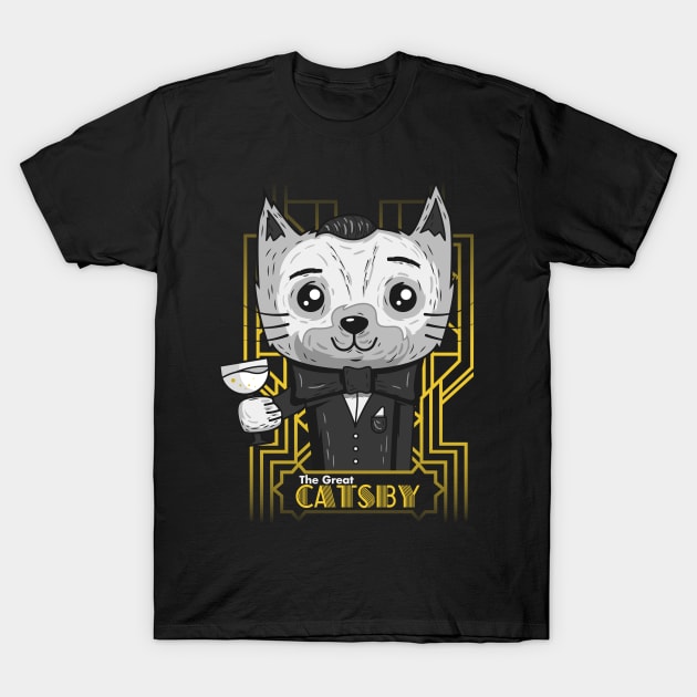The Great Catsby Cat Shirt T-Shirt by andrewcreative